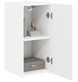 VidaXL TV Wandkast Wandgemonteerd Wit 30 x 31 x 60 cm Bewerkt hout