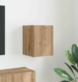 VidaXL TV Wandkast Ambachtelijk eiken 30 x 31 x 40 cm Bewerkt hout