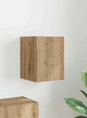 VidaXL TV Wandkast Ambachtelijk eiken 30 x 31 x 40 cm Bewerkt hout