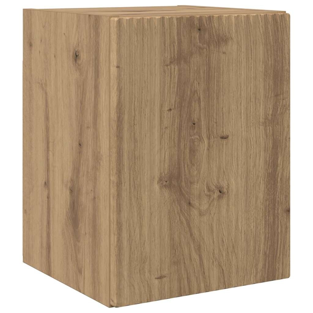 VidaXL TV Wandkast Ambachtelijk eiken 30 x 31 x 40 cm Bewerkt hout