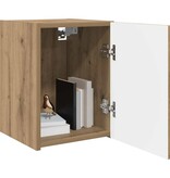 VidaXL TV Wandkast Ambachtelijk eiken 30 x 31 x 40 cm Bewerkt hout