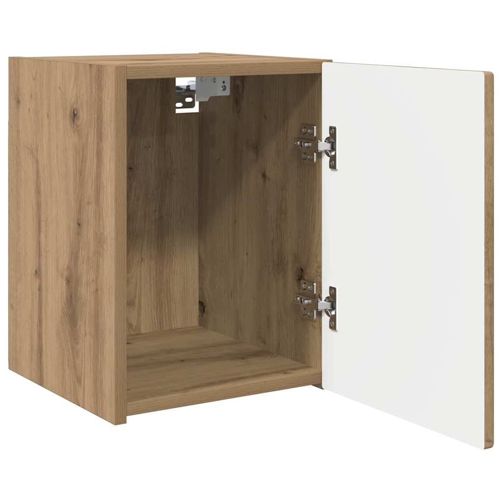 VidaXL TV Wandkast Ambachtelijk eiken 30 x 31 x 40 cm Bewerkt hout