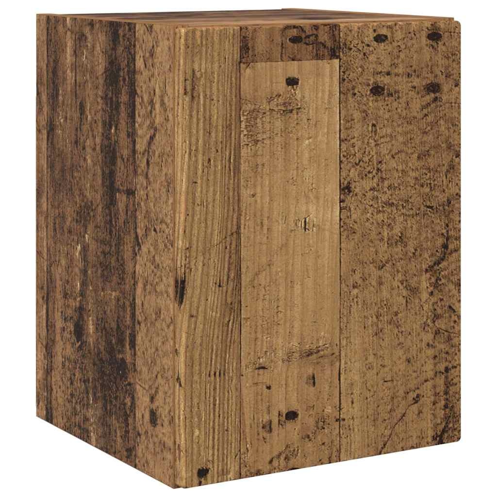 VidaXL TV Wandkast Oud Hout 30 x 31 x 40 cm Bewerkt hout