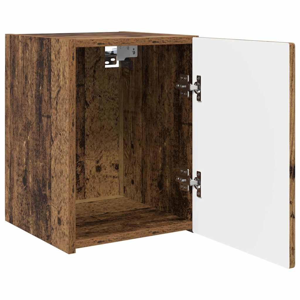 VidaXL TV Wandkast Oud Hout 30 x 31 x 40 cm Bewerkt hout