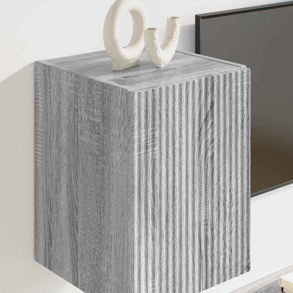 VidaXL TV Wandkast Grijs Sonoma 30 x 31 x 40 cm Bewerkt hout