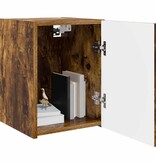 VidaXL TV Wandkast 2 pcs Gerookt eiken 30 x 31 x 40 cm Bewerkt hout