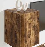 VidaXL TV Wandkast 2 pcs Gerookt eiken 30 x 31 x 40 cm Bewerkt hout