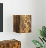 VidaXL TV Wandkast Gerookt eiken 30 x 31 x 40 cm Bewerkt hout