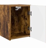 VidaXL TV Wandkast Gerookt eiken 30 x 31 x 40 cm Bewerkt hout