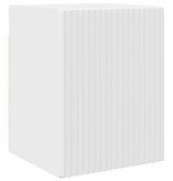 VidaXL TV Wandkast 2 pcs Glanzend Wit 30 x 31 x 40 cm Bewerkt hout