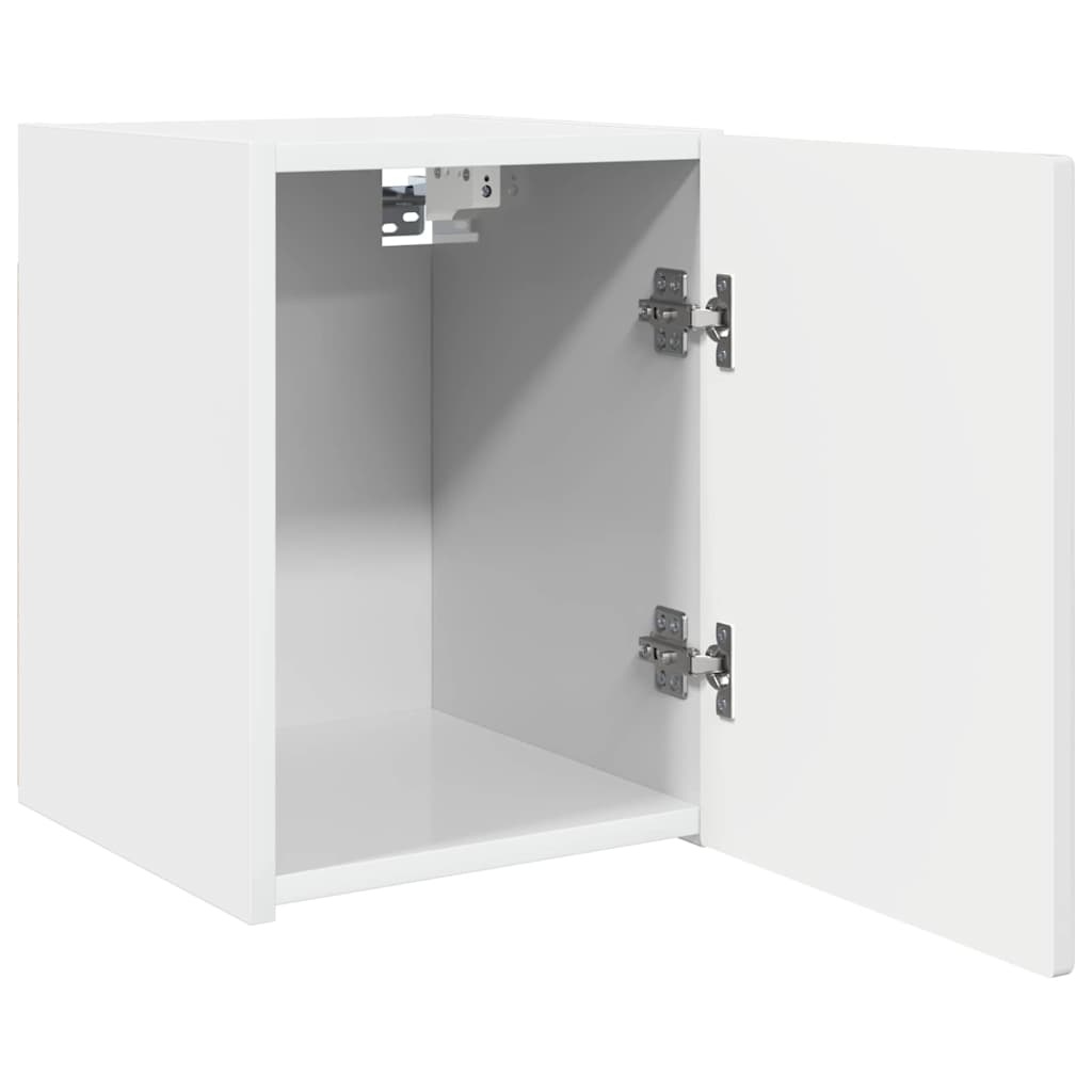 VidaXL TV Wandkast Glanzend Wit 30 x 31 x 40 cm Bewerkt hout