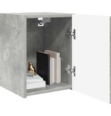 VidaXL TV Wandkast 2 pcs Beton 30 x 31 x 40 cm Bewerkt hout