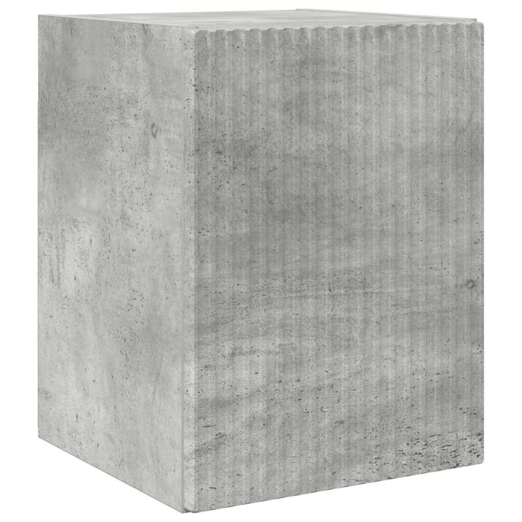VidaXL TV Wandkast Wandgemonteerd Beton 30 x 31 x 40 cm Bewerkt hout