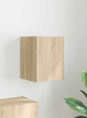 VidaXL TV Wandkast Wandgemonteerd Sonoma 30 x 31 x 40 cm Bewerkt hout