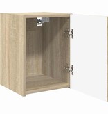 VidaXL TV Wandkast Wandgemonteerd Sonoma 30 x 31 x 40 cm Bewerkt hout