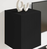 VidaXL TV Wandkast 2 pcs Zwart 30 x 31 x 40 cm Bewerkt hout