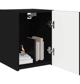 VidaXL TV Wandkast Wandgemonteerd Zwart 30 x 31 x 40 cm Bewerkt hout