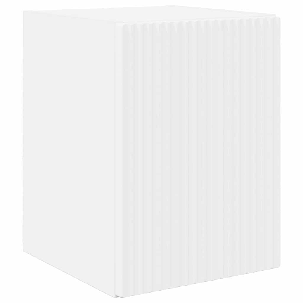 VidaXL TV Wandkast 2 pcs Wit 30 x 31 x 40 cm Bewerkt hout