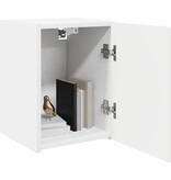 VidaXL TV Wandkast Wandgemonteerd Wit 30 x 31 x 40 cm Bewerkt hout