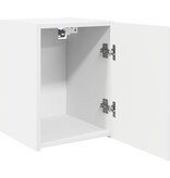 VidaXL TV Wandkast Wandgemonteerd Wit 30 x 31 x 40 cm Bewerkt hout