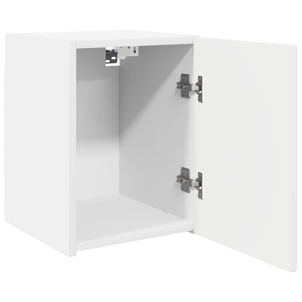 VidaXL TV Wandkast Wandgemonteerd Wit 30 x 31 x 40 cm Bewerkt hout