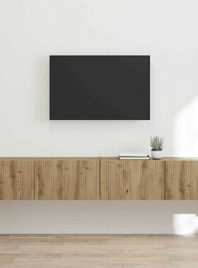 VidaXL TV Wandkast 2 pcs Ambachtelijk eiken 60 x 31 x 29.5 cm