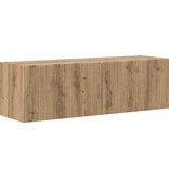 VidaXL TV Wandkast Ambachtelijk eiken 60 x 31 x 29.5 cm Bewerkt hout