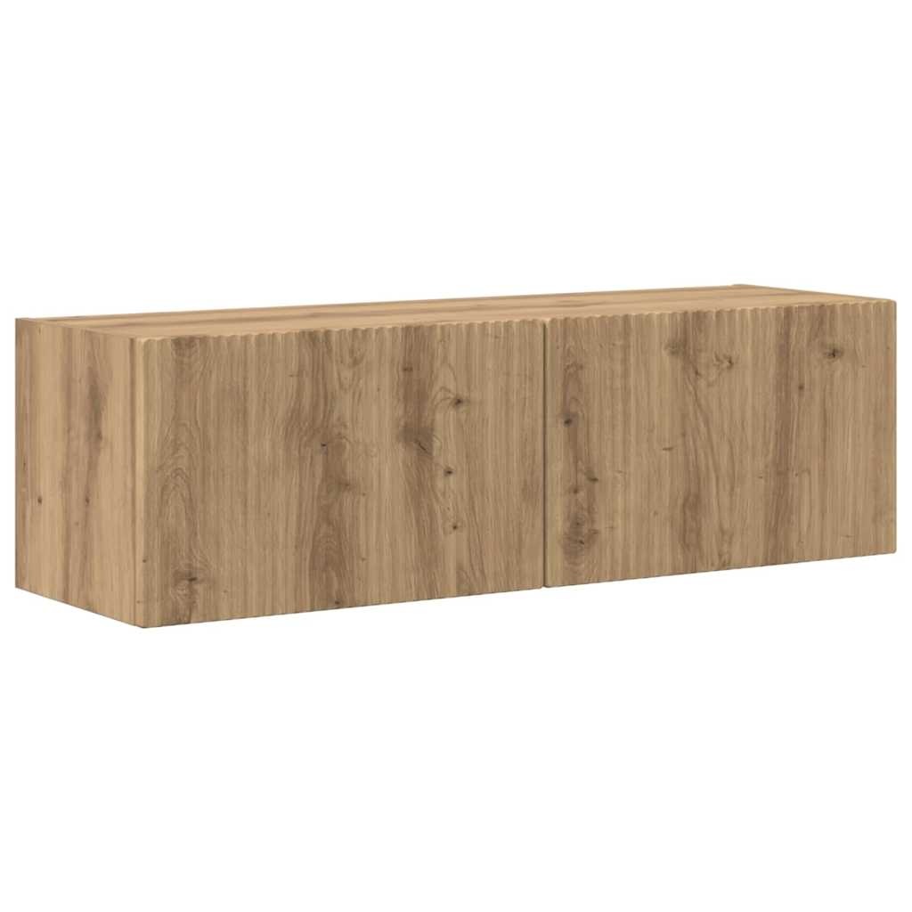 VidaXL TV Wandkast Ambachtelijk eiken 60 x 31 x 29.5 cm Bewerkt hout
