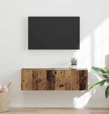 VidaXL TV Wandkast Oud Hout 60 x 31 x 29.5 cm Bewerkt hout