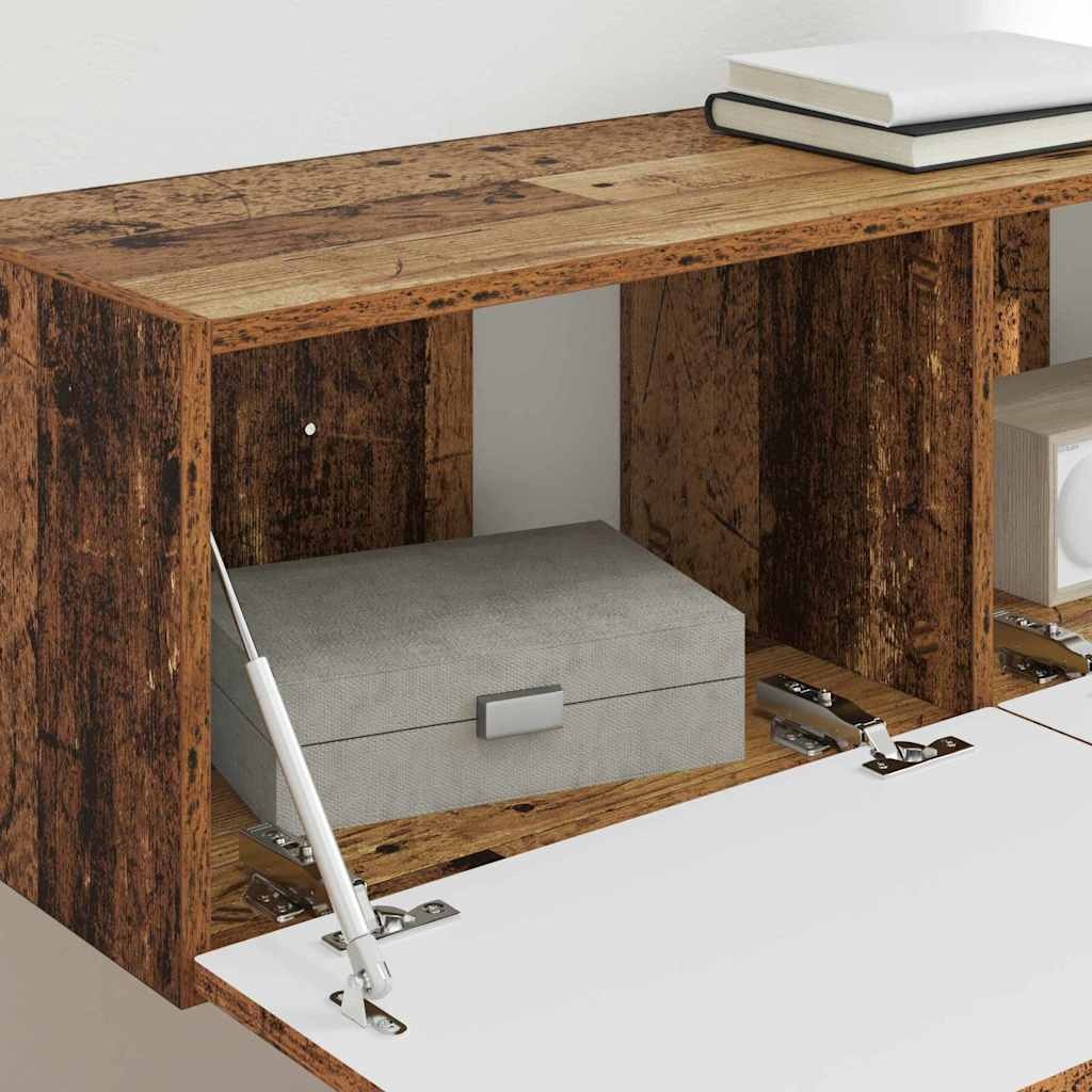 VidaXL TV Wandkast Oud Hout 60 x 31 x 29.5 cm Bewerkt hout
