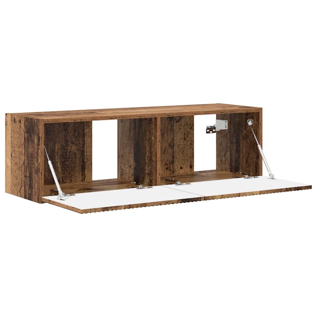 VidaXL TV Wandkast Oud Hout 60 x 31 x 29.5 cm Bewerkt hout