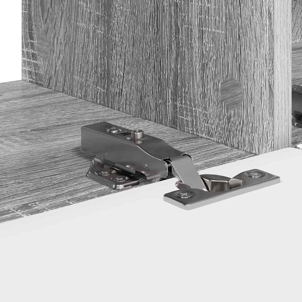 VidaXL TV Wandkast 2 pcs Grijs Sonoma 60 x 31 x 29.5 cm Bewerkt hout