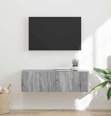 VidaXL TV Wandkast Grijs Sonoma 60 x 31 x 29.5 cm Bewerkt hout