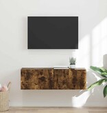 VidaXL TV Wandkast Gerookt eiken 60 x 31 x 29.5 cm Bewerkt hout
