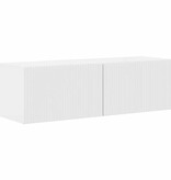 VidaXL TV Wandkast 2 pcs Glanzend Wit 60 x 31 x 29.5 cm Bewerkt hout