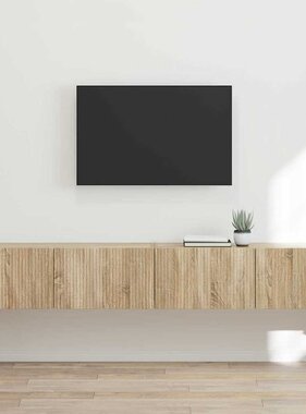 VidaXL TV Wandkast 2 pcs Sonoma 60 x 31 x 29.5 cm Bewerkt hout