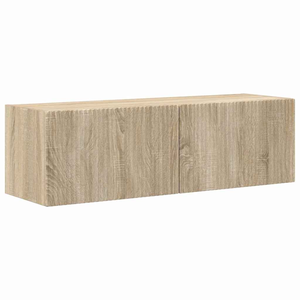 VidaXL TV Wandkast 2 pcs Sonoma 60 x 31 x 29.5 cm Bewerkt hout
