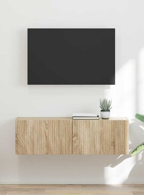 VidaXL TV Wandkast Sonoma 60 x 31 x 29.5 cm Bewerkt hout