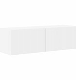 VidaXL TV Wandkast 2 pcs Wit 60 x 31 x 29.5 cm Bewerkt hout