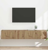 VidaXL TV Wandkast 2 pcs Ambachtelijk eiken 60 x 31 x 29.5 cm