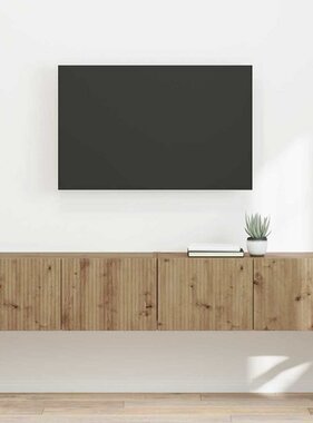 VidaXL TV Wandkast 2 pcs Ambachtelijk eiken 60 x 31 x 29.5 cm