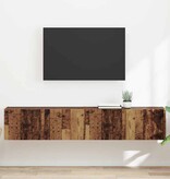 VidaXL TV Wandkast 2 pcs Oud Hout 60 x 31 x 29.5 cm Bewerkt hout