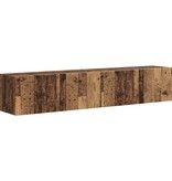 VidaXL TV Wandkast 2 pcs Oud Hout 60 x 31 x 29.5 cm Bewerkt hout