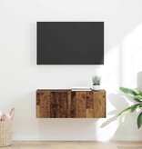 VidaXL TV Wandkast Oud Hout 60 x 31 x 29.5 cm Bewerkt hout
