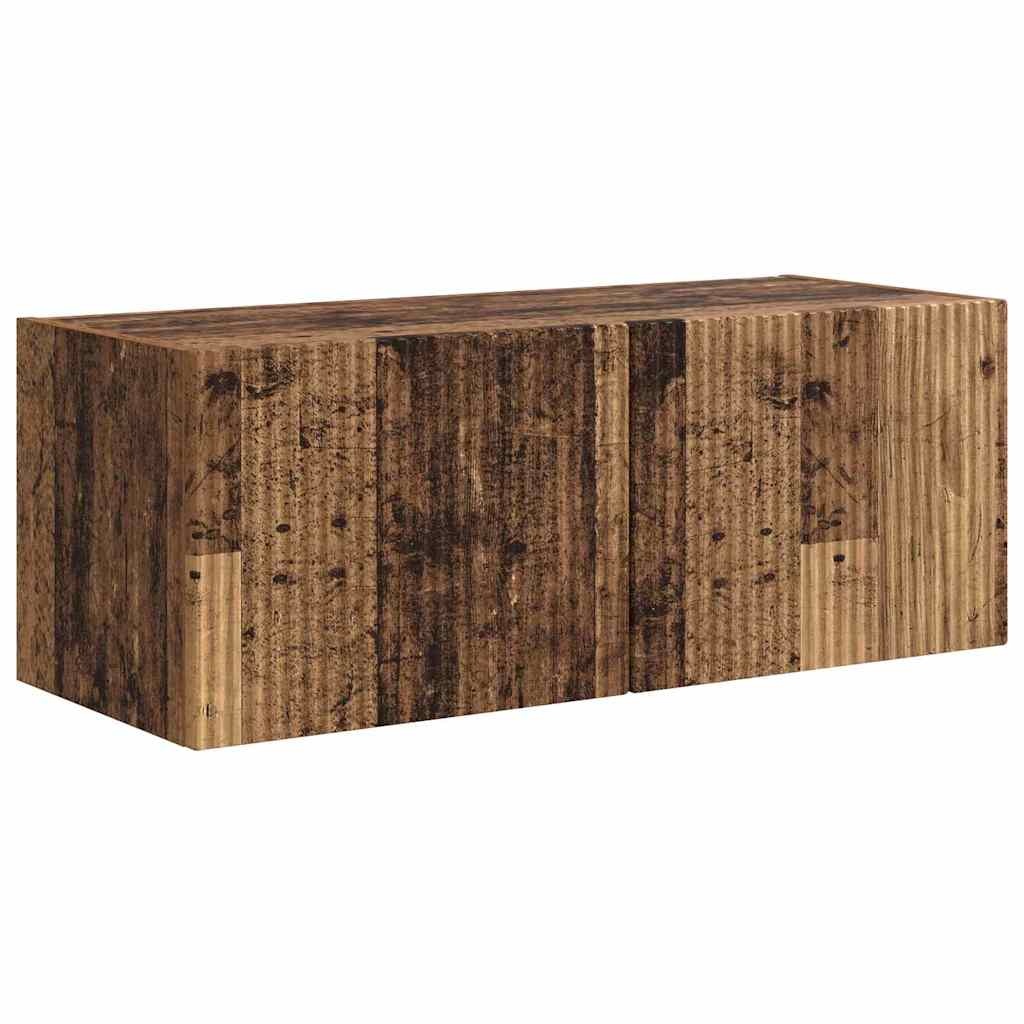 VidaXL TV Wandkast Oud Hout 60 x 31 x 29.5 cm Bewerkt hout