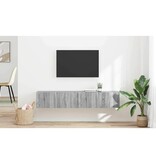 VidaXL TV Wandkast 2 pcs Grijs Sonoma 60 x 31 x 29.5 cm Bewerkt hout