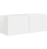 VidaXL TV Wandkast 2 pcs Glanzend Wit 60 x 31 x 29.5 cm Bewerkt hout