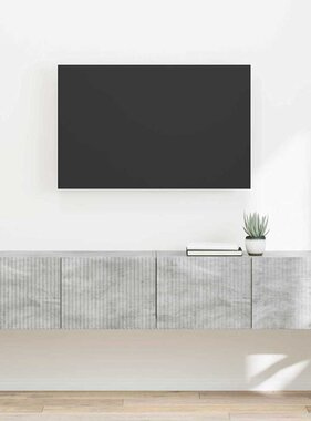 VidaXL TV Wandkast 2 pcs Beton 60 x 31 x 29.5 cm Bewerkt hout