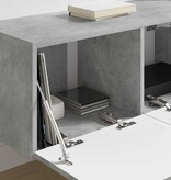 VidaXL TV Wandkast 2 pcs Beton 60 x 31 x 29.5 cm Bewerkt hout