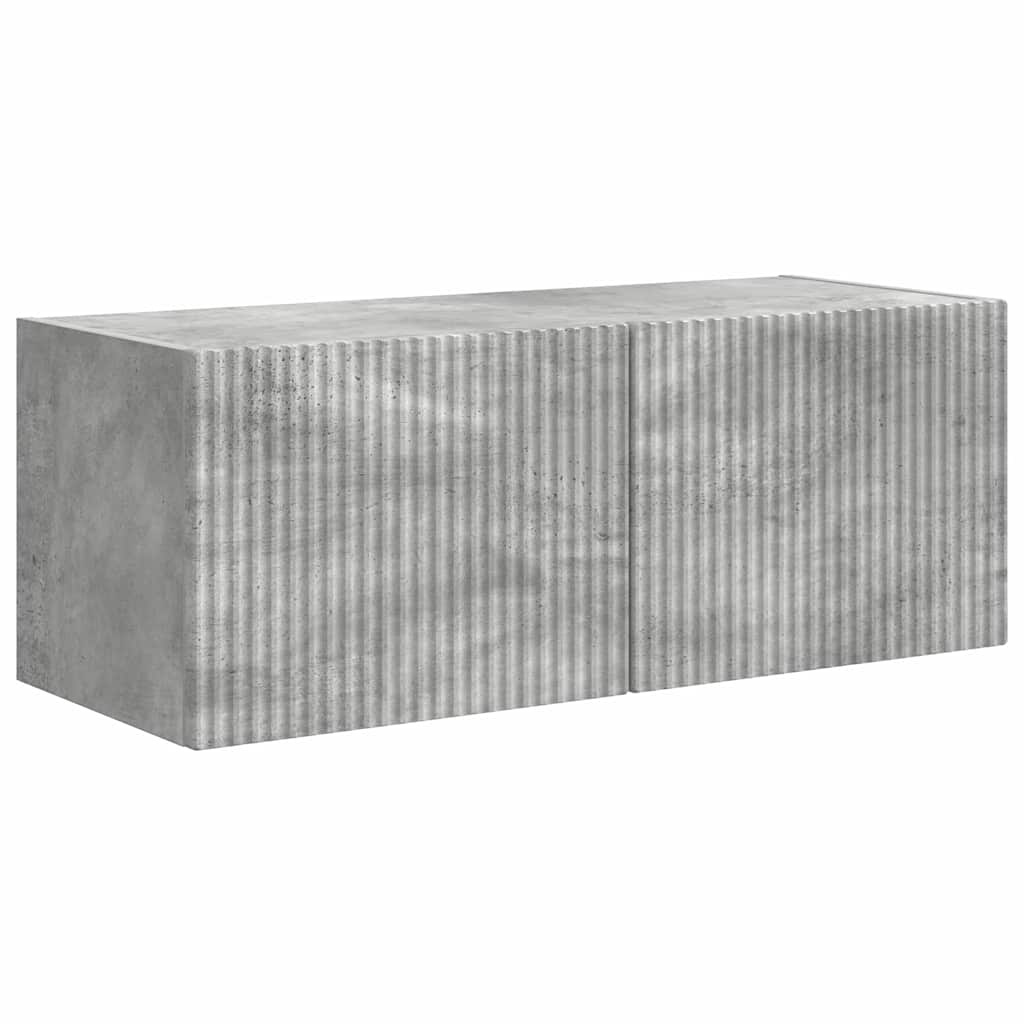 VidaXL TV Wandkast 2 pcs Beton 60 x 31 x 29.5 cm Bewerkt hout
